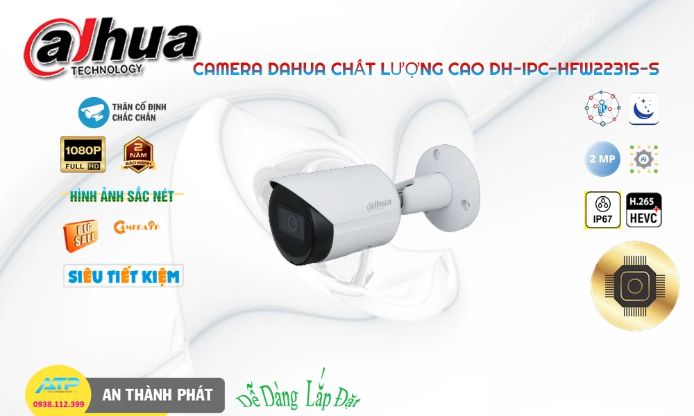 ❂  DH-IPC-HFW2231S-S Camera Dahua