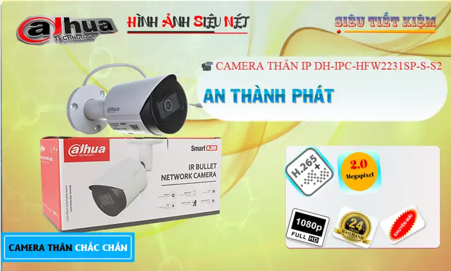 Camera DH-IPC-HFW2231SP-S-S2 Dahua Giá rẻ
