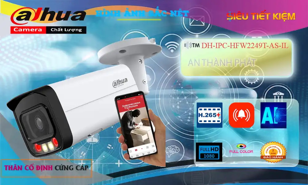 Camera DH-IPC-HFW2249T-AS-IL Dahua
