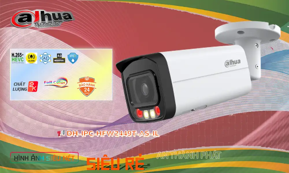 DH-IPC-HFW2449T-AS-IL Camera Dahua ✪