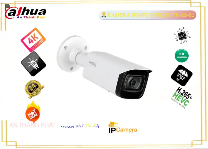 Camera An Ninh Dahua DH-IPC-HFW2831TP-AS-S2 Giá rẻ ✔️