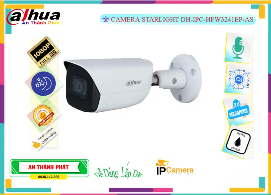 Camera DH-IPC-HFW3241EP-AS Dahua