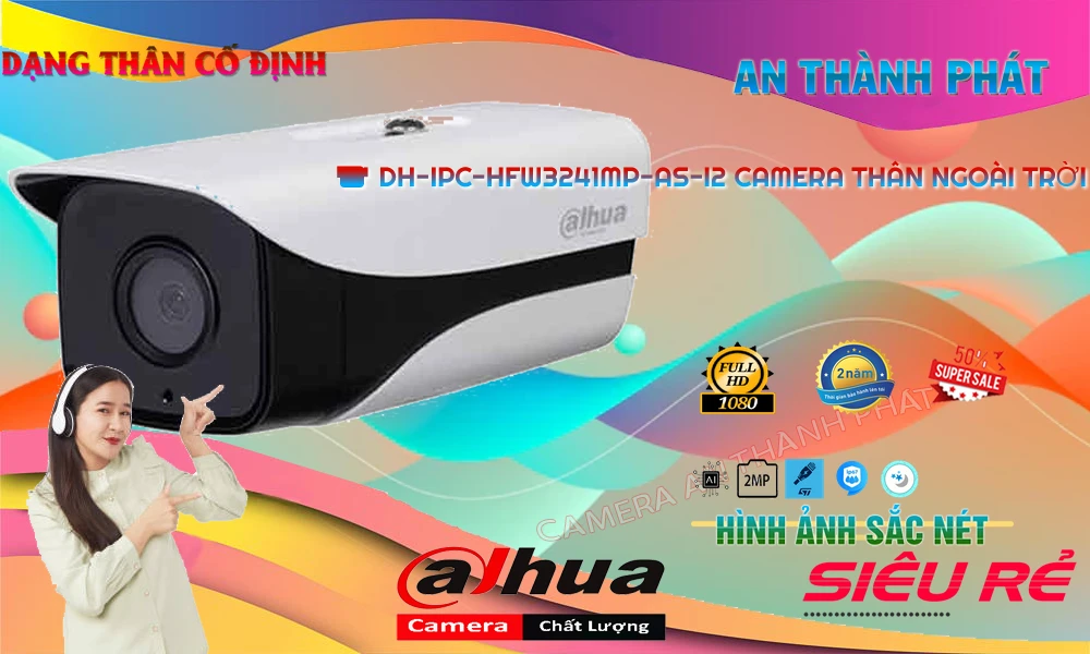 Camera DH-IPC-HFW3241MP-AS-I2 Dahua Với giá cạnh tranh