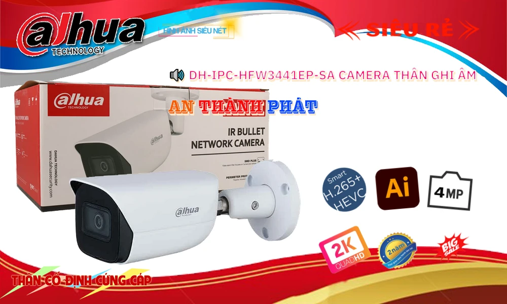 Camera Dahua DH-IPC-HFW3441EP-SA