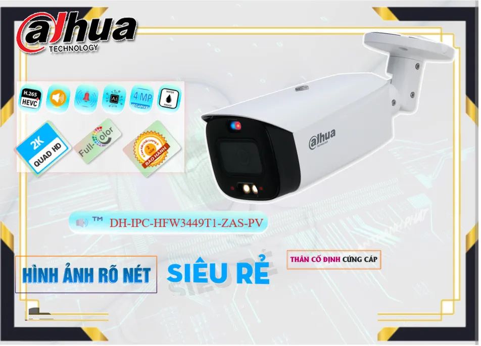 Camera Dahua DH-IPC-HFW3449T1-ZAS-PV,DH-IPC-HFW3449T1-ZAS-PV Giá Khuyến Mãi, Công Nghệ POE DH-IPC-HFW3449T1-ZAS-PV Giá