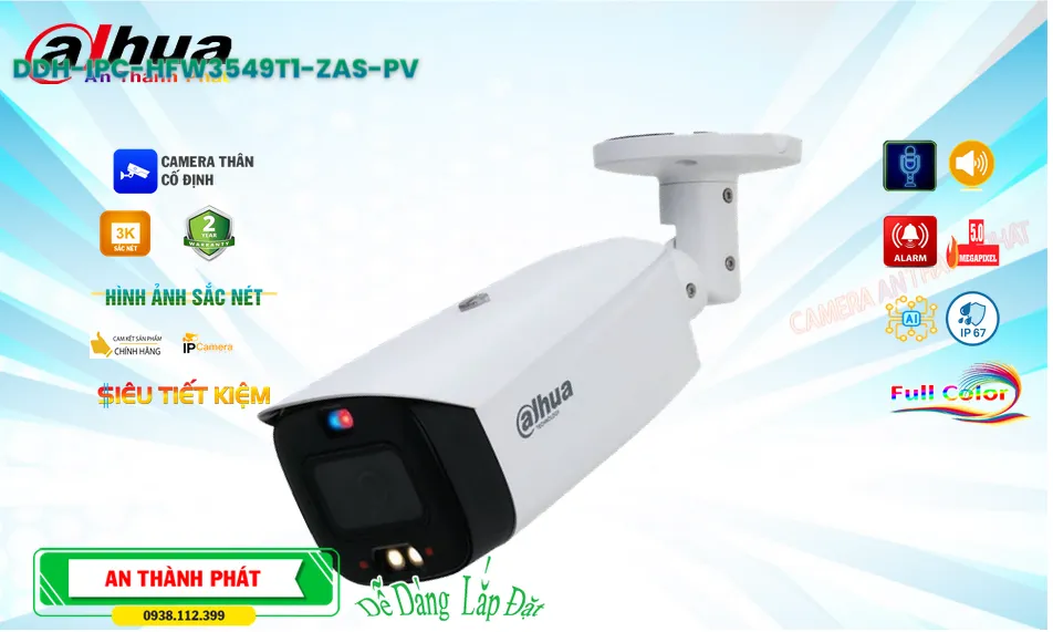 Camera Dahua DH-IPC-HFW3549T1-ZAS-PV
