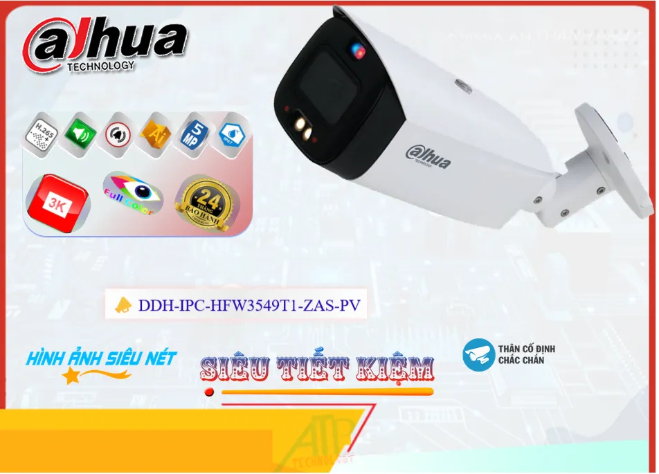 Camera Dahua DH-IPC-HFW3549T1-ZAS-PV,DH-IPC-HFW3549T1-ZAS-PV Giá Khuyến Mãi, Cấp Nguồ Qua Dây Mạng