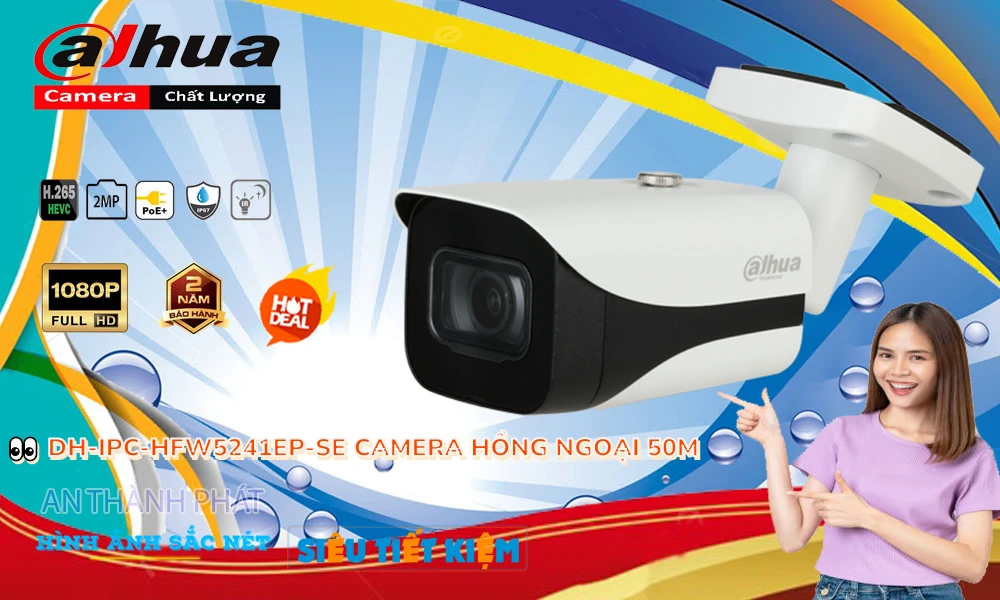 Camera Dahua DH-IPC-HFW5241EP-SE Tiết Kiệm