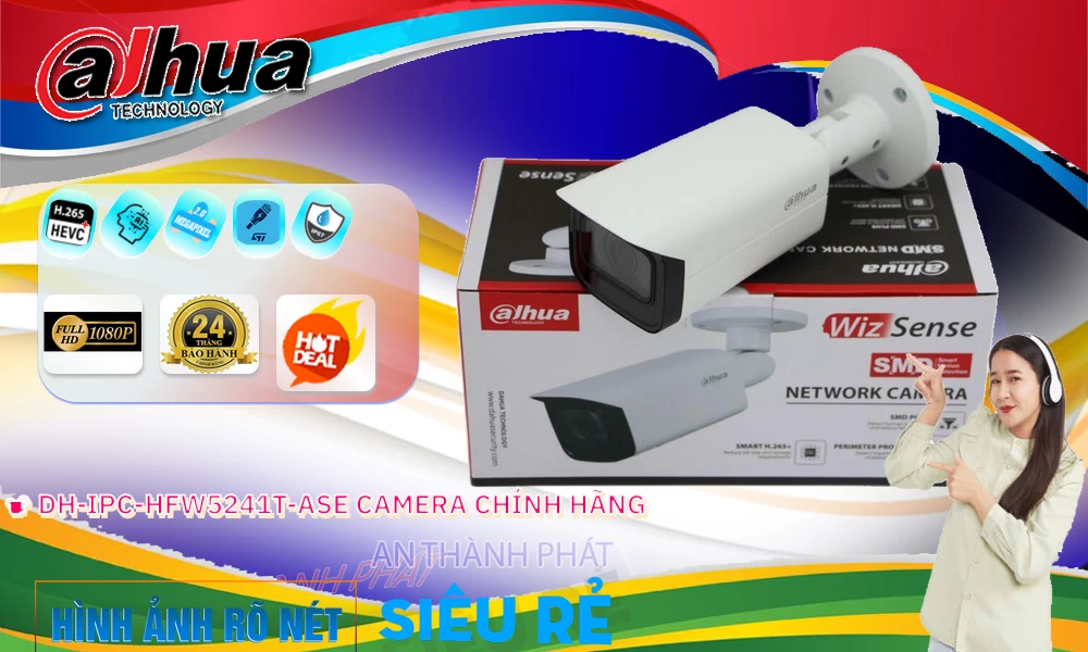 Camera Dahua giá rẻ chất lượng cao DH-IPC-HFW5241T-ASE