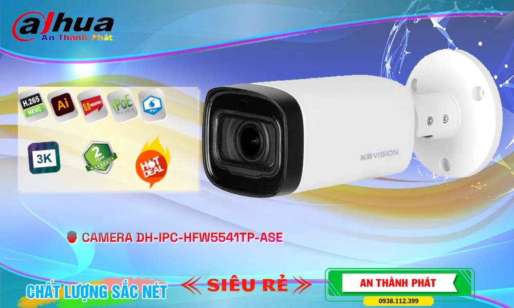 ✅ Camera Dahua Thiết kế Đẹp DH-IPC-HFW5541TP-ASE