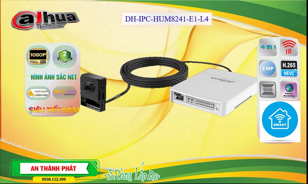 DH-IPC-HUM8241-E1-L4 sắc nét Dahua