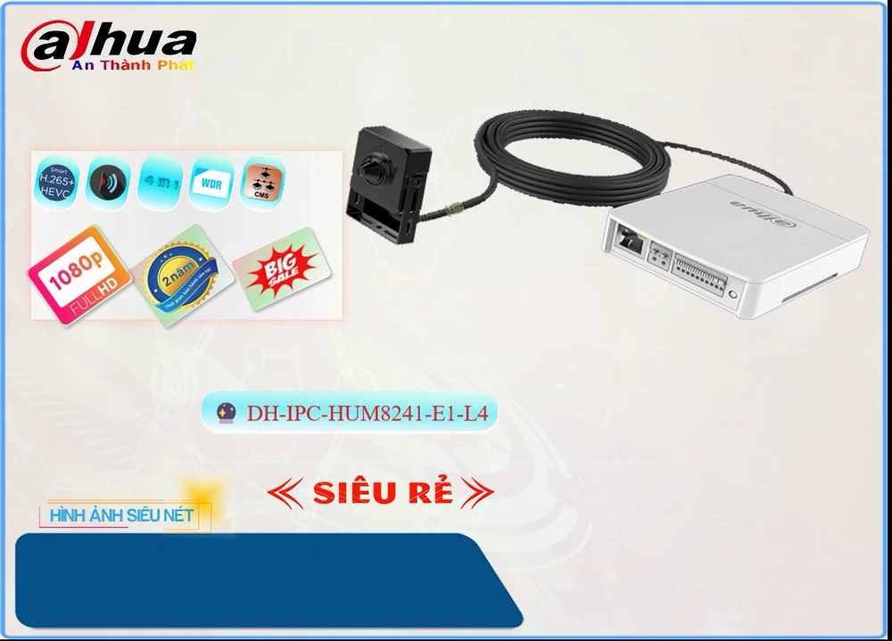 DH IPC HUM8241 E1 L4,Bộ kit camera Dahua DH-IPC-HUM8241-E1-L4,Chất Lượng DH-IPC-HUM8241-E1-L4,Giá Ip Sắc Nét