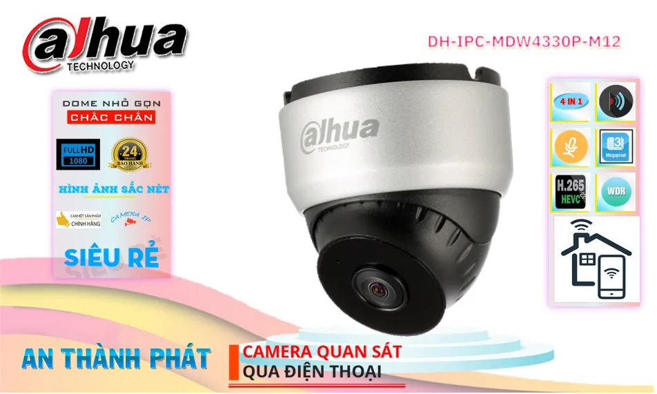 DH-IPC-MDW4330P-M12 Camera Dahua ✪