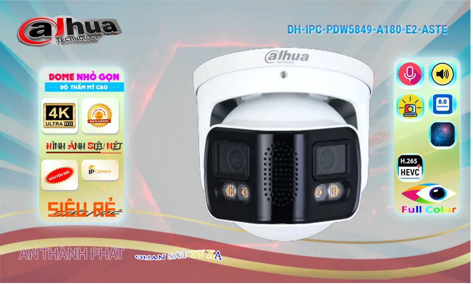 DH-IPC-PDW5849-A180-E2-ASTE Camera Dahua Giá rẻ