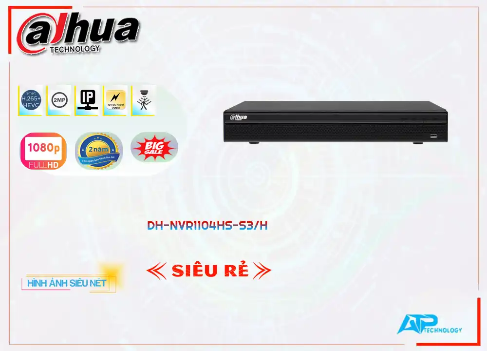DH-NVR1104HS-S3/H Đầu Thu Dahua