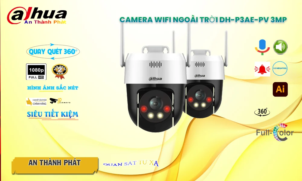 DH-P3AE-PV Camera An Ninh Chức Năng Cao Cấp