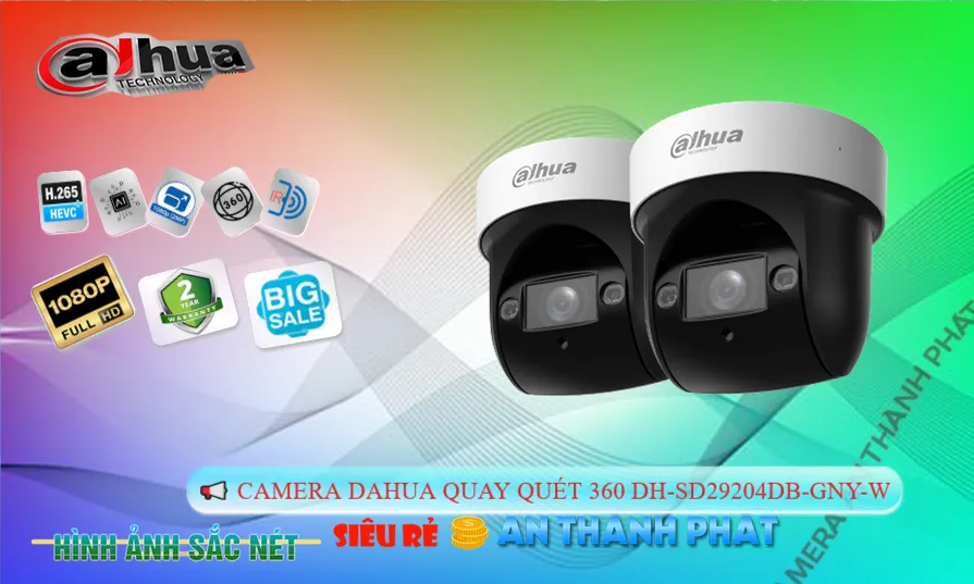 Camera Dahua Thiết kế Đẹp DH-SD29204DB-GNY-W