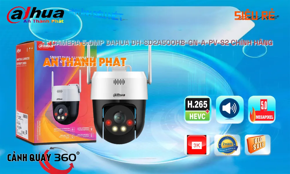 ✴ Camera DH-SD2A500HB-GN-A-PV-S2 Dahua Với giá cạnh tranh