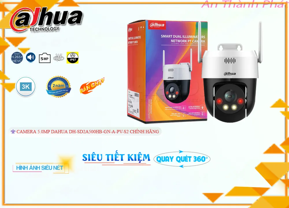 ✴ Camera DH-SD2A500HB-GN-A-PV-S2 Dahua Với giá cạnh tranh