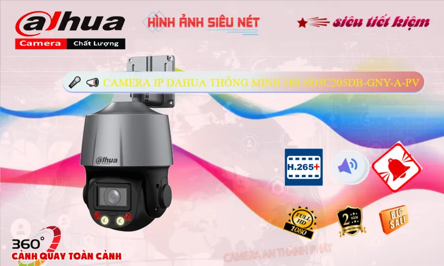 DH-SD3C205DB-GNY-A-PV Camera Thiết kế Đẹp Dahua