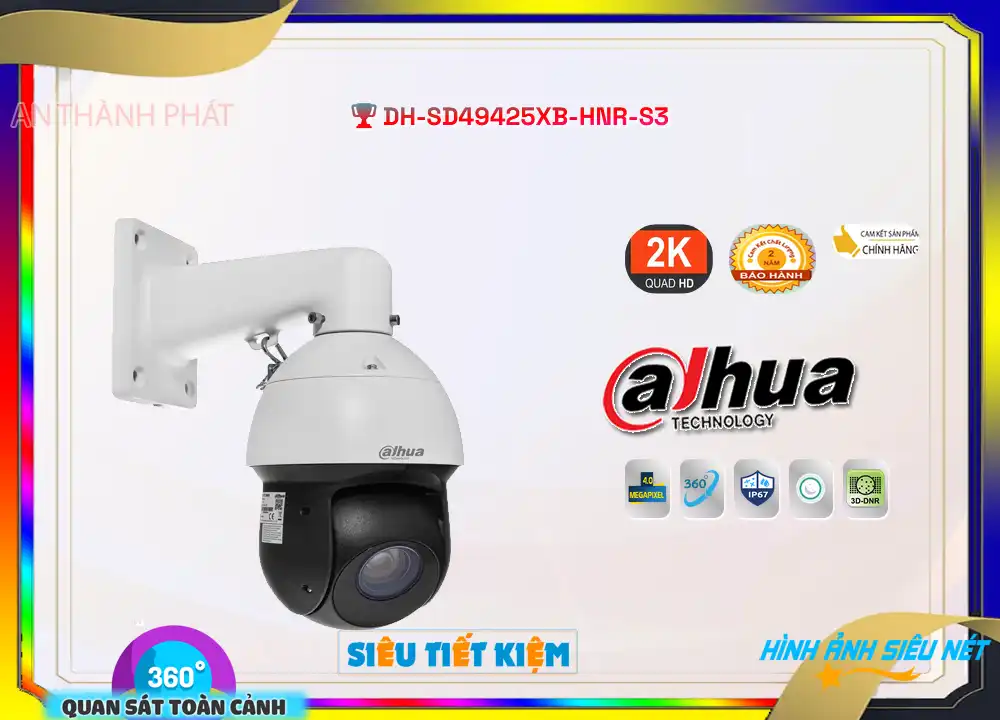 Camera DH-SD49425XB-HNR-S3 Speedom Dahua,Giá DH-SD49425XB-HNR-S3,DH-SD49425XB-HNR-S3 Giá Khuyến Mãi,bán Dahua