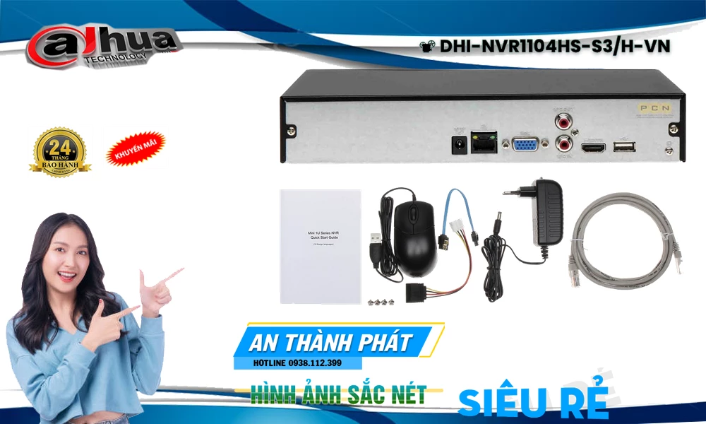 Dahua DHI-NVR1104HS-S3/H Sắc Nét