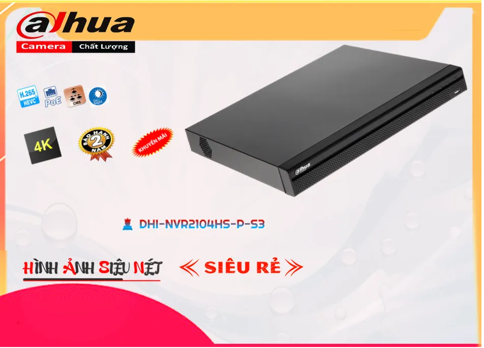 Dahua DHI-NVR2104HS-P-S3 Hình Ảnh Đẹp