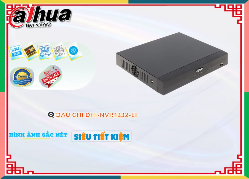 DHI-NVR4232-EI Đầu ghi Camera Dahua Giá rẻ