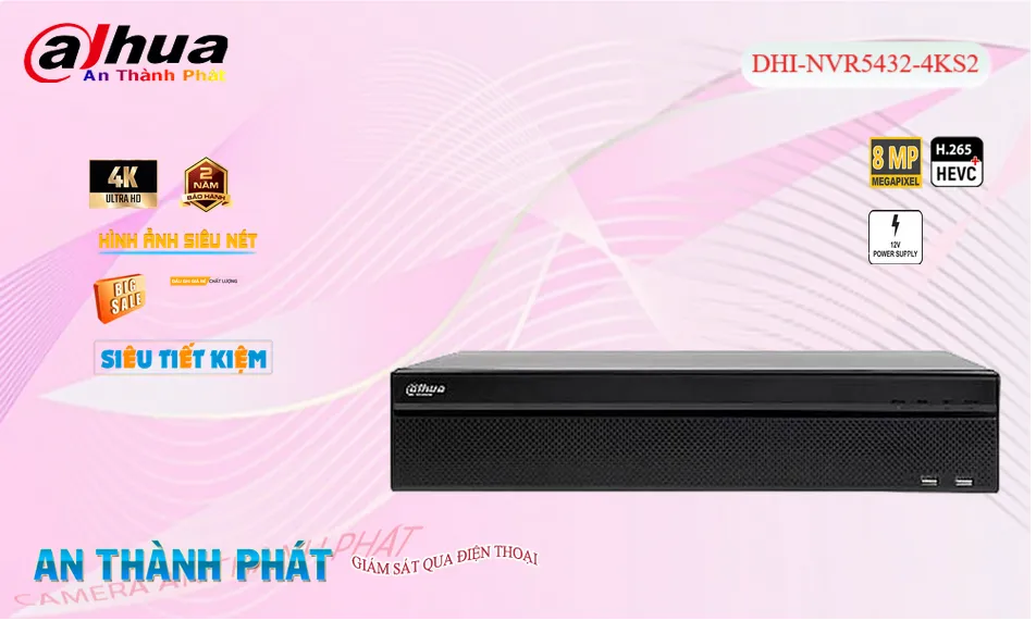 DHI-NVR5432-4KS2 Sắc Nét Dahua