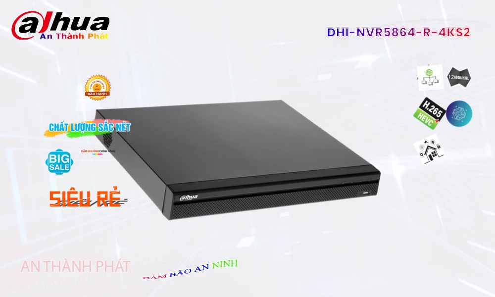DHI-NVR5864-R-4KS2 Đầu Thu Dahua