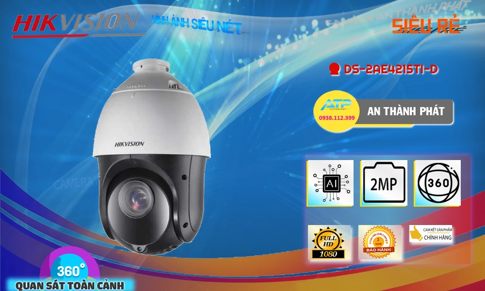 Camera Hikvision Thiết kế Đẹp DS-2AE4215TI-D