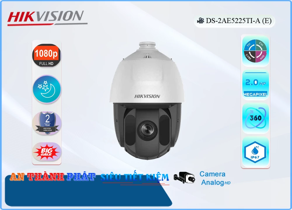 Camera DS-2AE5225TI-A(E) Đang giảm giá ✔️