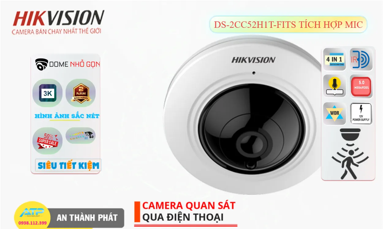 Camera Hikvision Chất Lượng DS-2CC52H1T-FITS
