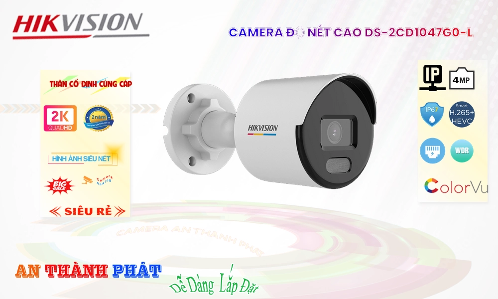 Camera IP DS-2CD1047G0-L Hikvision đang khuyến mãi