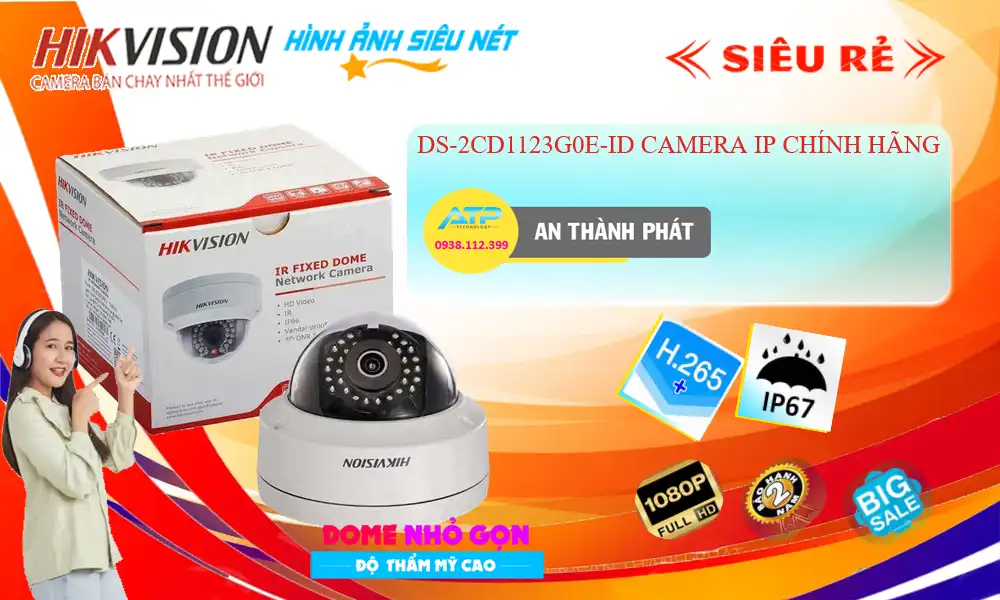 Camera DS-2CD1123G0E-ID Hikvision