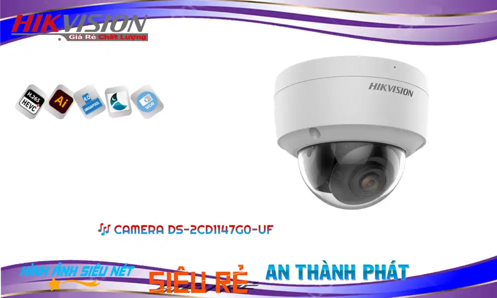 Camera Hikvision DS-2CD1147G0-UF Sắt Nét