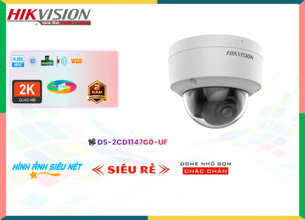 Camera Hikvision DS-2CD1147G0-UF Sắc Nét,Giá DS-2CD1147G0-UF,DS-2CD1147G0-UF Giá Khuyến Mãi,bán DS-2CD1147G0-UF Hình
