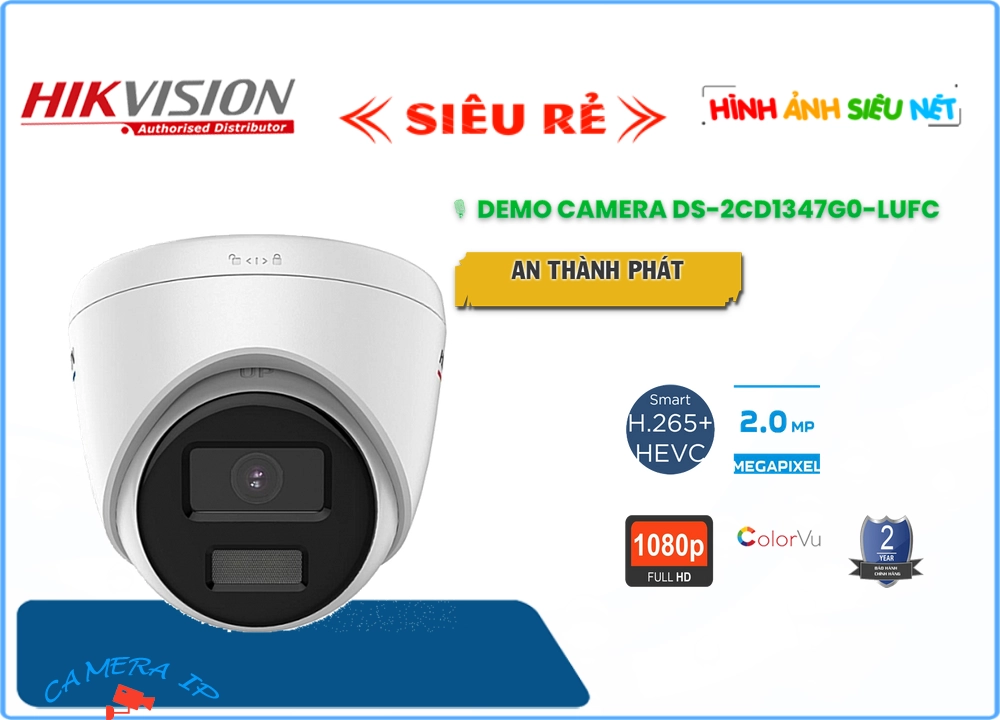 ✴ Camera Hikvision DS-2CD1327G0-LU Tiết Kiệm