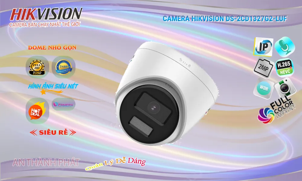 Hikvision DS-2CD1327G2-LUF Hình Ảnh Đẹp ✪