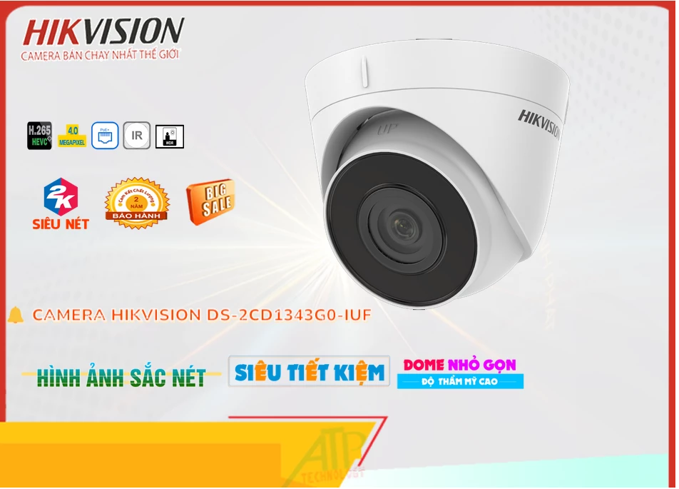 Camera Hikvision đang khuyến mãi DS-2CD1343G0-IUF
