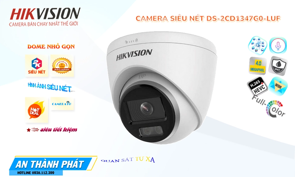 Camera Hikvision DS-2CD1347G0-LUF Tiết Kiệm