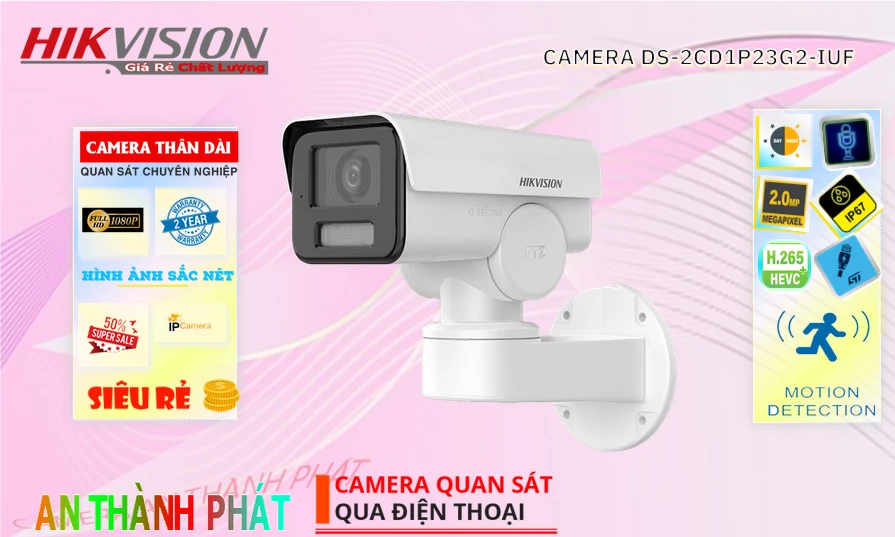 Camera Hikvision DS-2CD1P23G2-IUF Mẫu Đẹp
