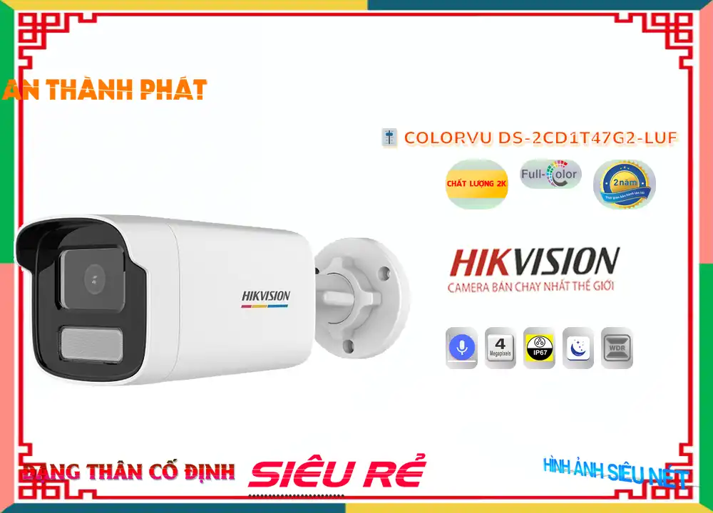 DS 2CD1T47G2 LUF,Camera An Ninh Hikvision DS-2CD1T47G2-LUF Giá rẻ ✅,Chất Lượng DS-2CD1T47G2-LUF,Giá Công Nghệ POE