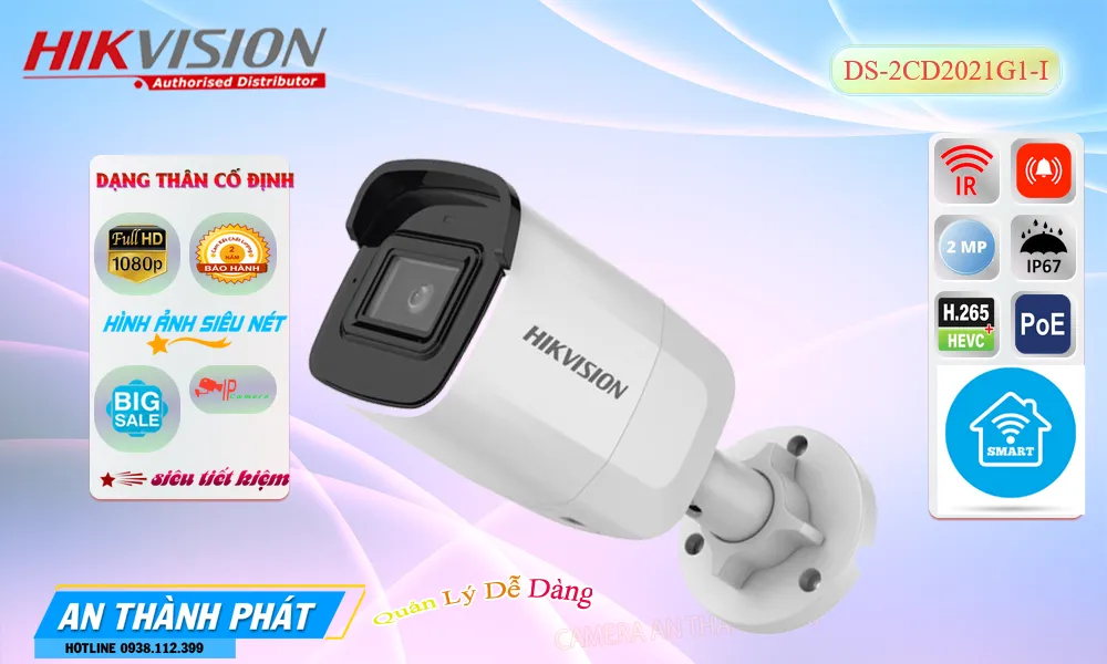 Camera Hikvision DS-2CD2021G1-I Mẫu Đẹp