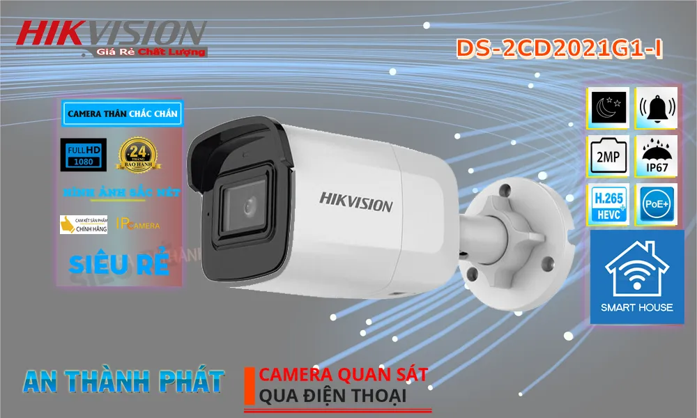 Camera Hikvision DS-2CD2021G1-I Mẫu Đẹp