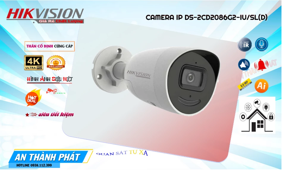 DS-2CD2086G2-IU/SL(D) Camera Hikvision Công Nghệ Mới