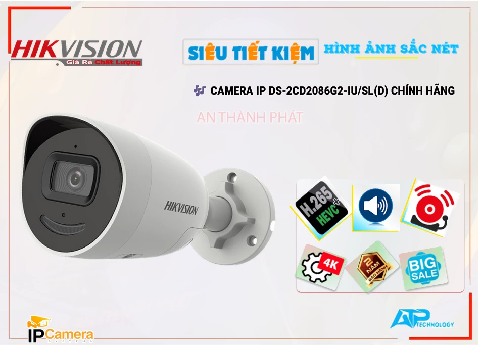 DS-2CD2086G2-IU/SL(D) Camera Hikvision Công Nghệ Mới