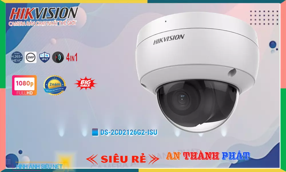 Camera Hikvision DS-2CD2126G2-ISU