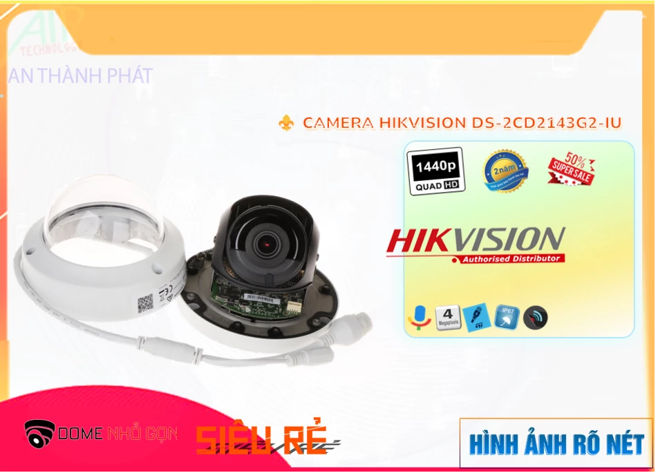 Camera Hikvision DS-2CD2143G2-IU,DS-2CD2143G2-IU Giá Khuyến Mãi, Công Nghệ IP DS-2CD2143G2-IU Giá rẻ,DS-2CD2143G2-IU