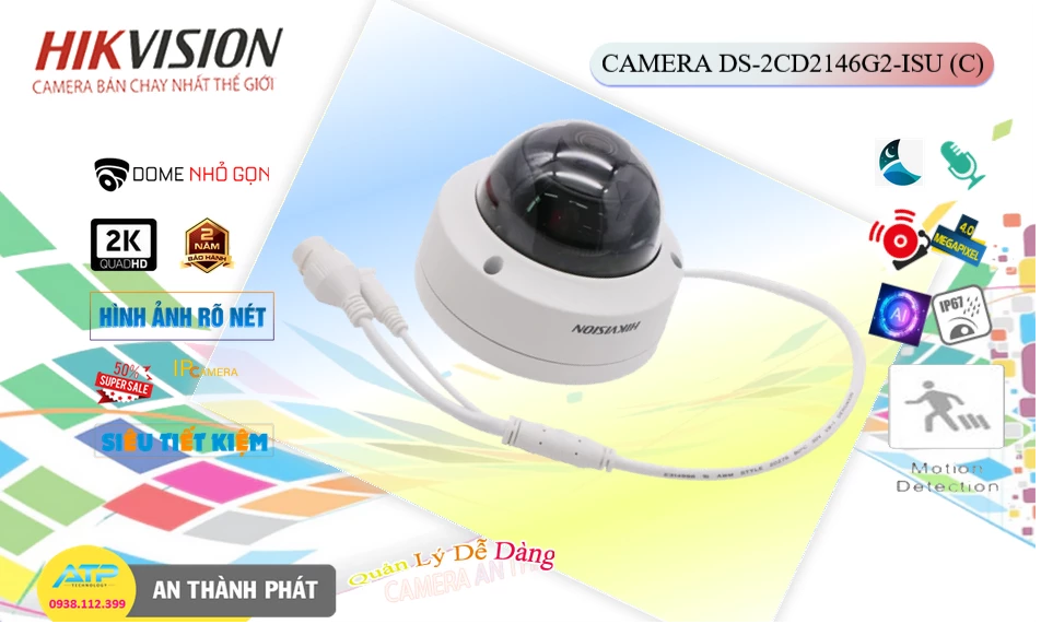Hikvision DS-2CD2146G2-ISU(C) Hình Ảnh Đẹp ✓